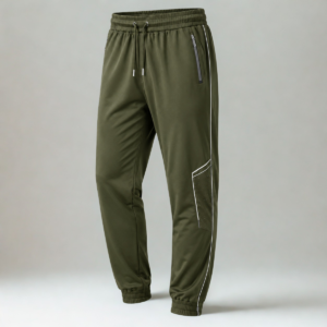 Lycra Track Pant Olive Green