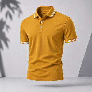 MARS Polo T-Shirt Mustard